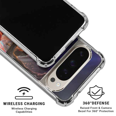 Marvel Spiderman Group Wall Google Pixel 9/9 Pro Clear Case